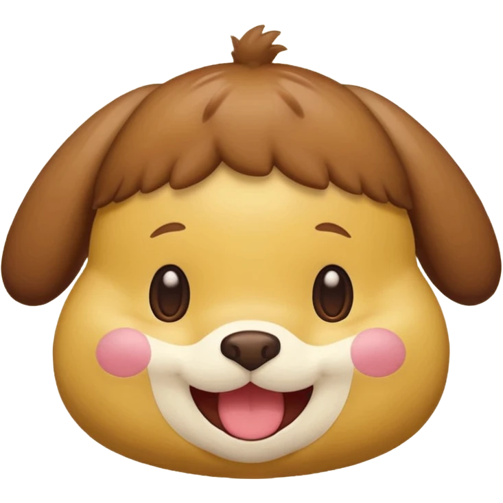 Pompompurin face happy emoji