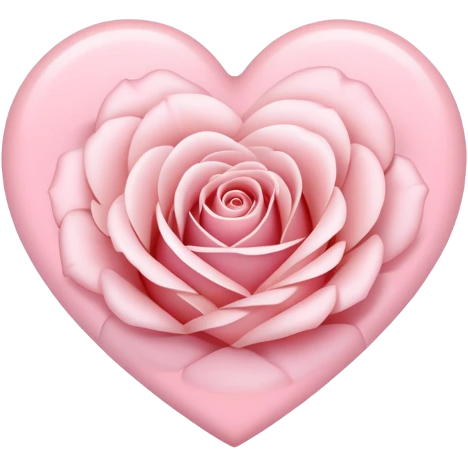 Pastel rose heart emoji