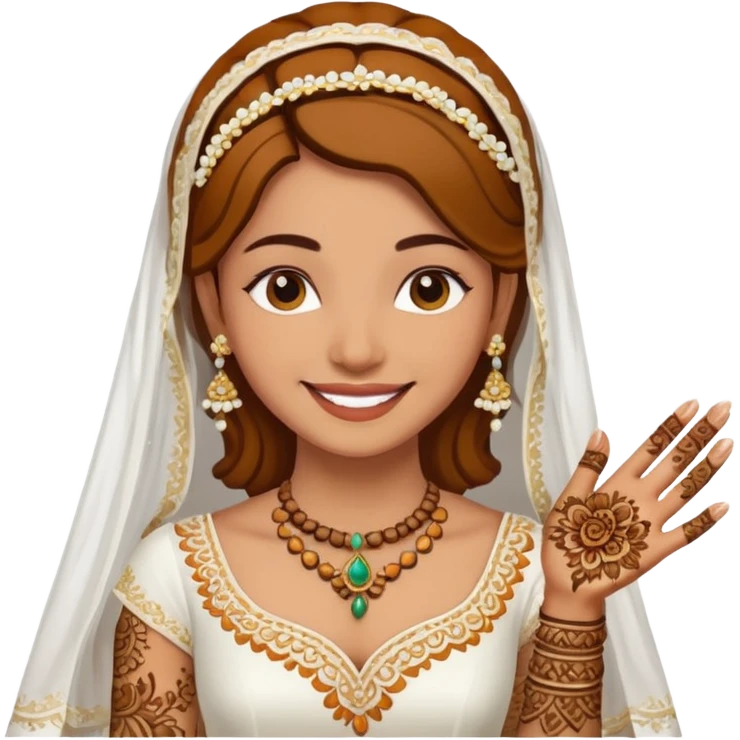 bride in mehendi Ceremony emoji