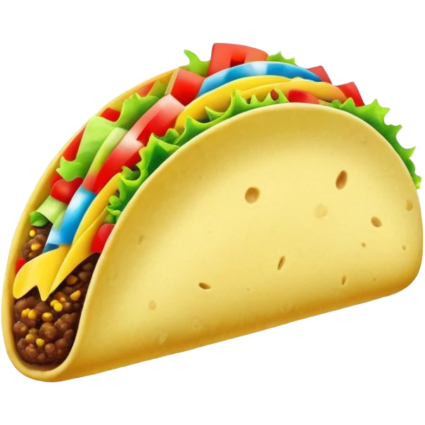 Rainbow taco emoji