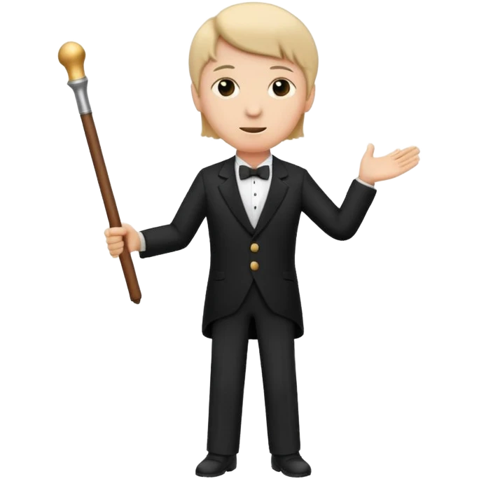 music conductor stick emoji