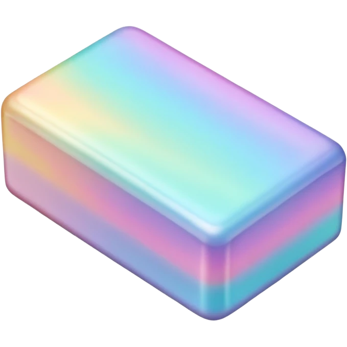 Colorful shiny Pastel soap bar  emoji