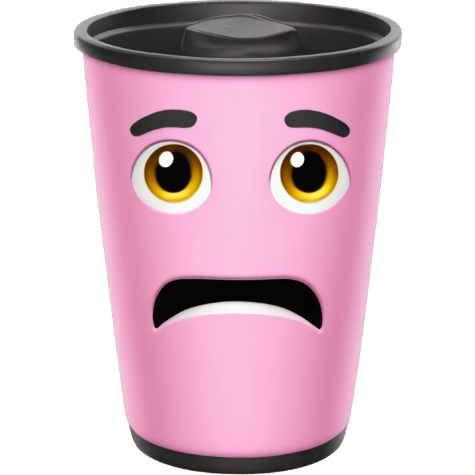 Pink Stanley tumbler cup emoji