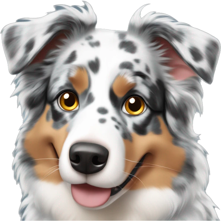 blue merle australian shepherd emoji