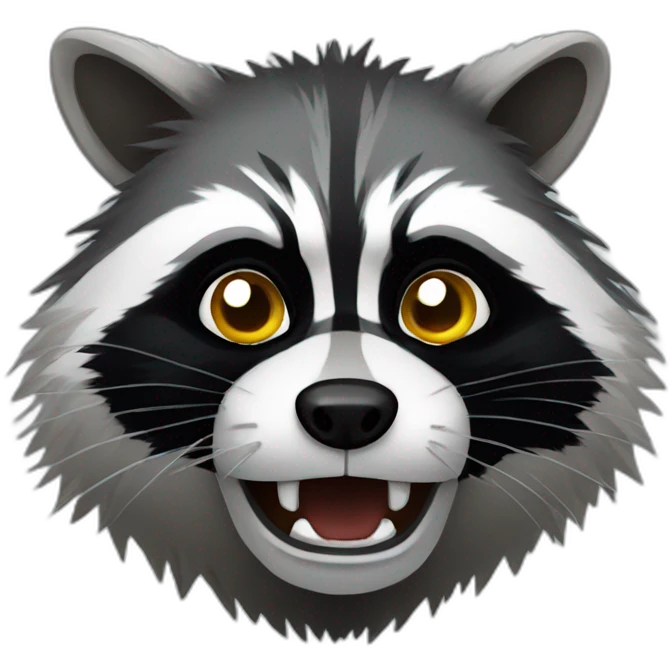 raccoon-angry emoji