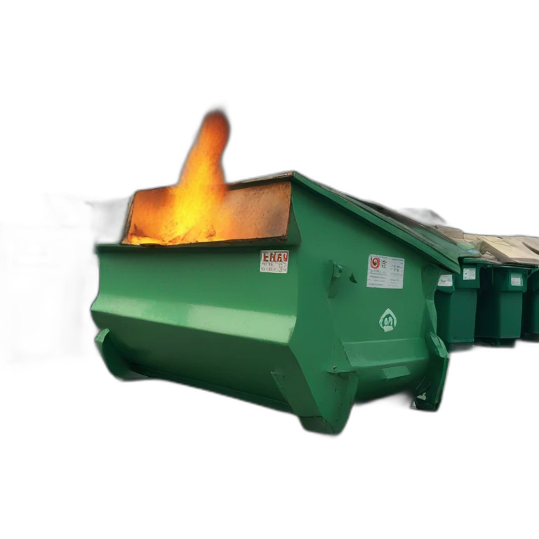 dumpster fire emoji