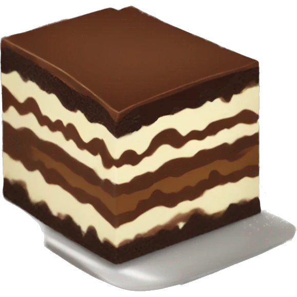 slice of chocolate lasagna dessert emoji