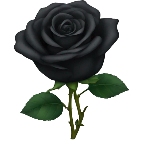 Black rose emoji
