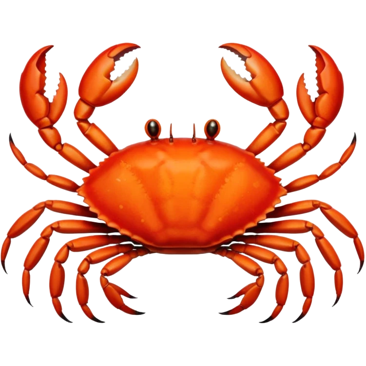 Crab in the fire emoji