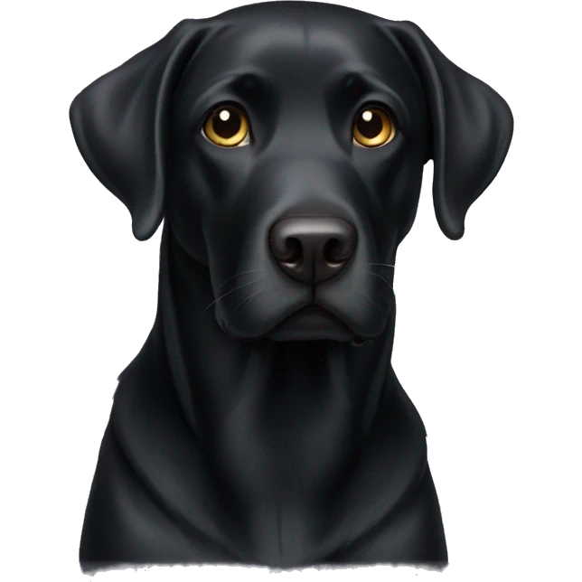 black lab emoji