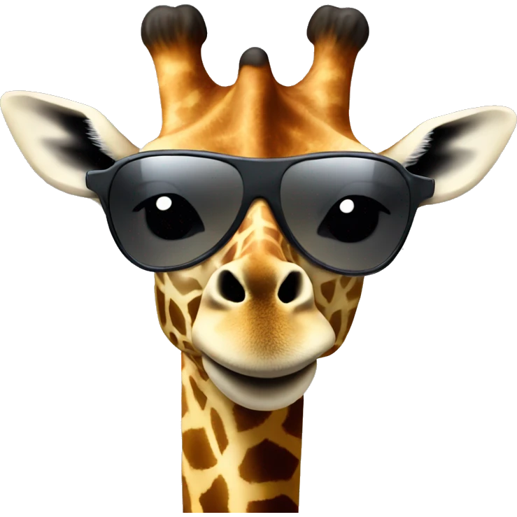 Giraffe wearing a ski mask emoji