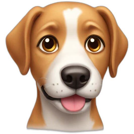 Very cute dog emoji