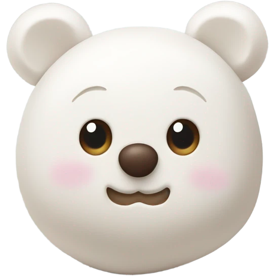 Bear-shaped marshmallows emoji