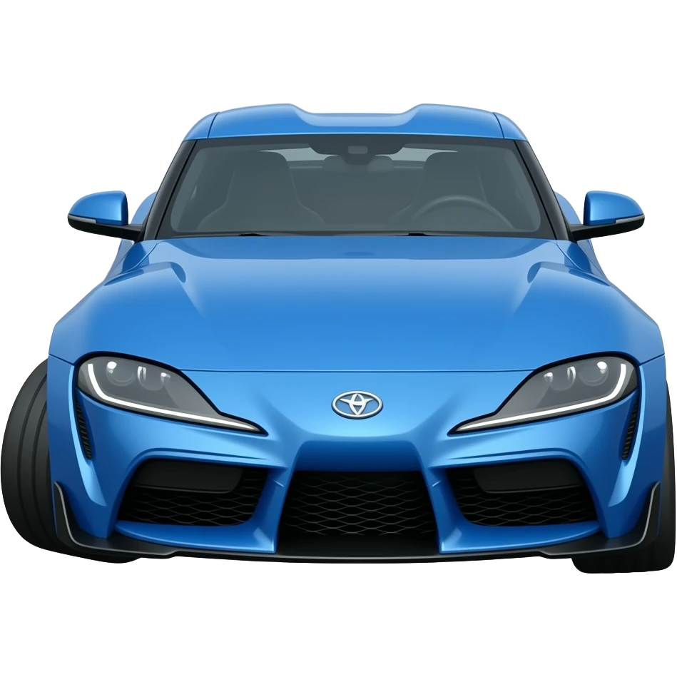 Make a car drift  emoji from the movie fast and furious blue Supra emoji