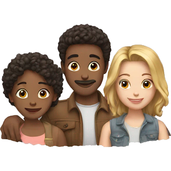 3 Friends  emoji