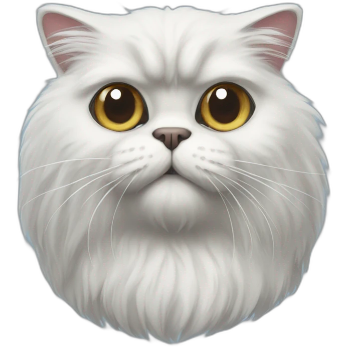 Persian cat smurf emoji