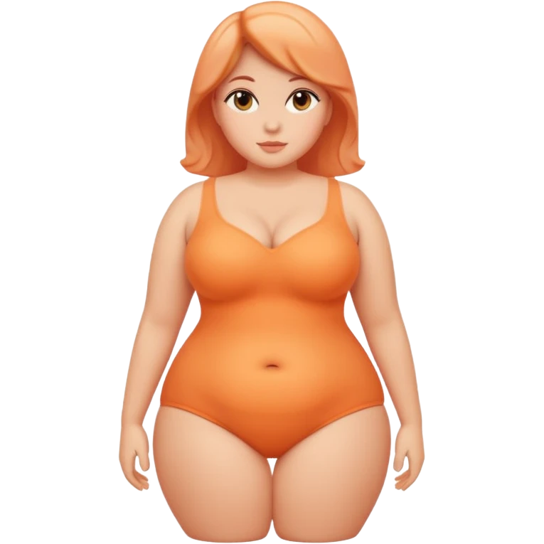 an emoji only including body shape (silhouette), without head ,only the bosom and tummy part emoji