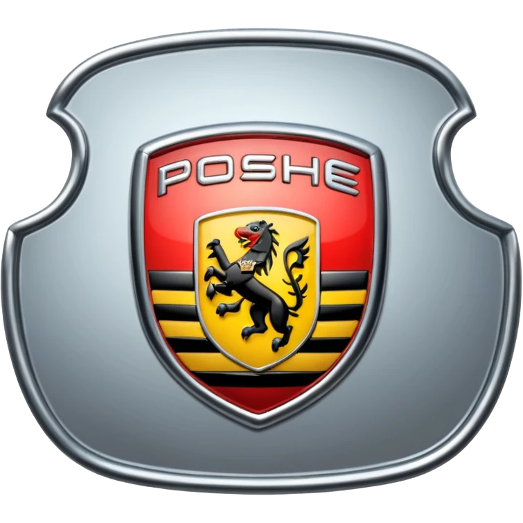 Simple Porsche logo emoji