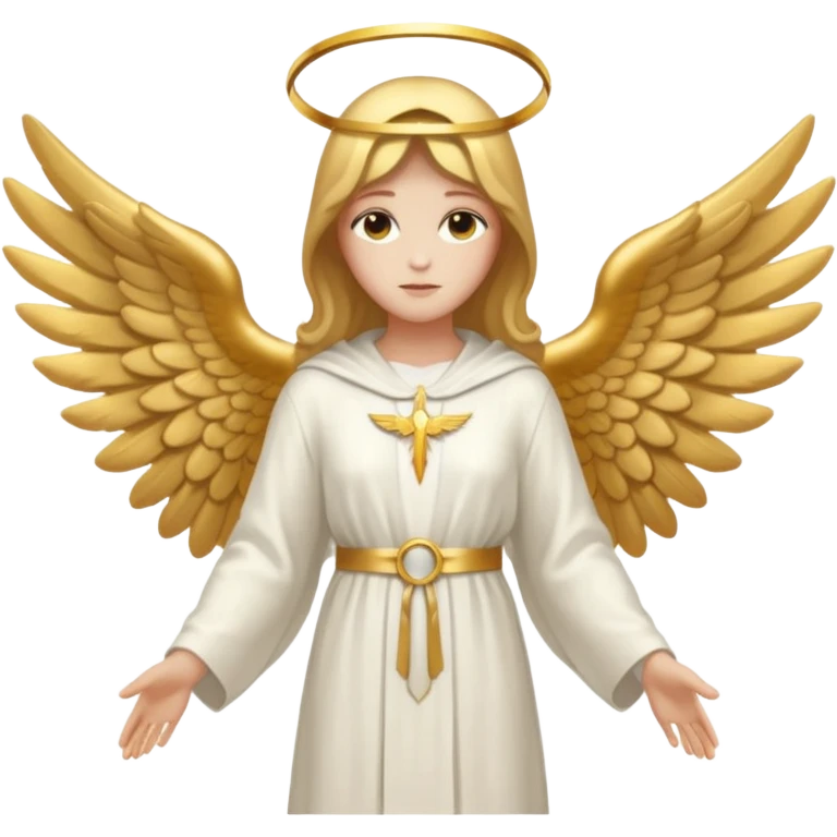 Aesthetic biblical faceless archangel emoji