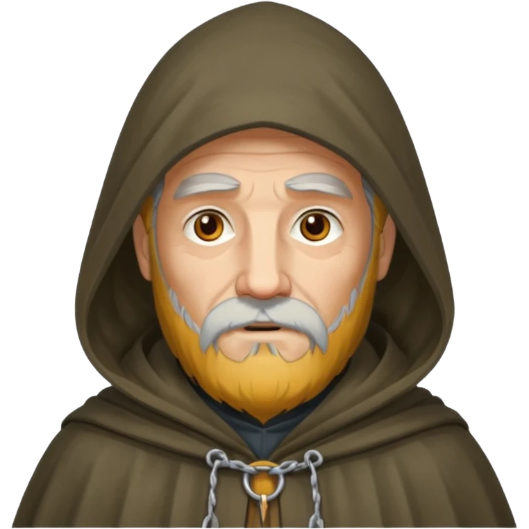 a wise man with mysterious face emoji