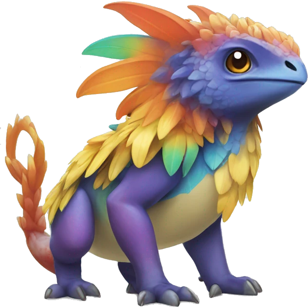 Colorful tropical Pokémon fantasy animal creature  emoji
