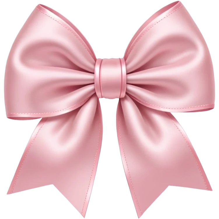 light pink bow on light pink bow emoji