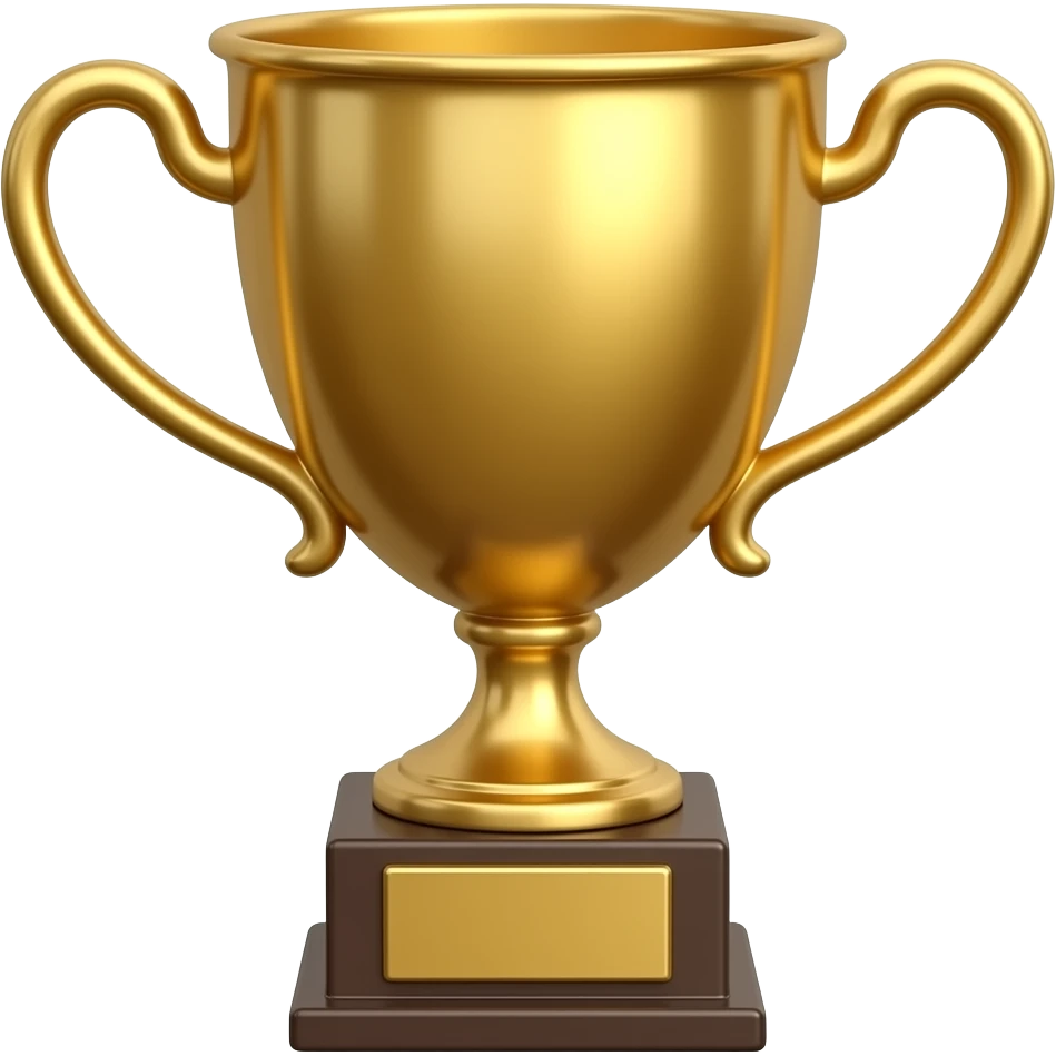 shiny bronze trophy emoji