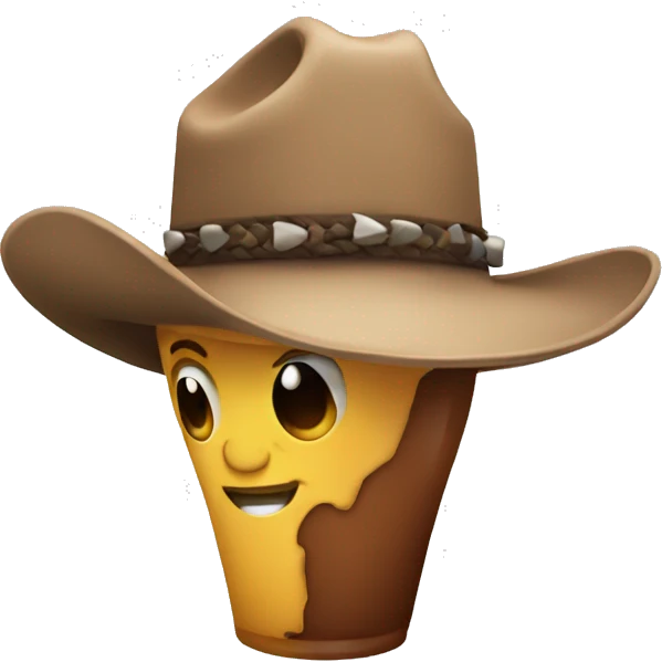 Shake with a cowboy hat emoji