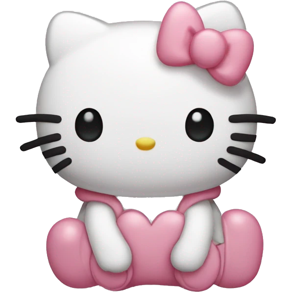 Sanrio hello kitty that is blushing emoji
