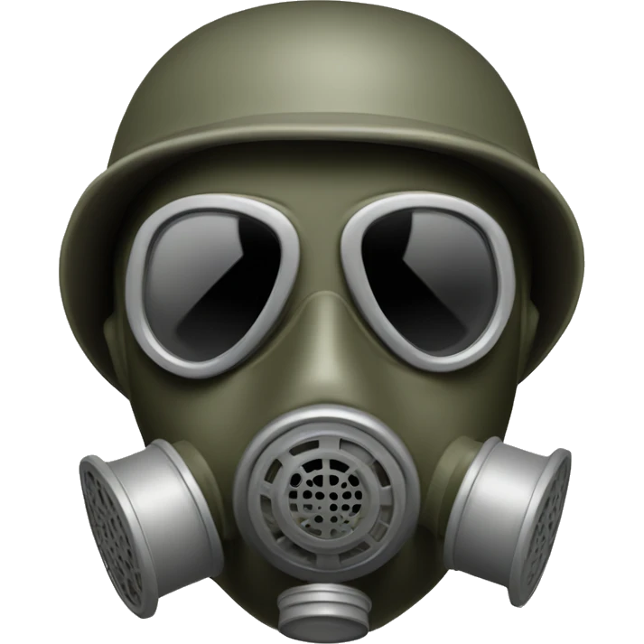 Us soldier ww2 in gas mask emoji