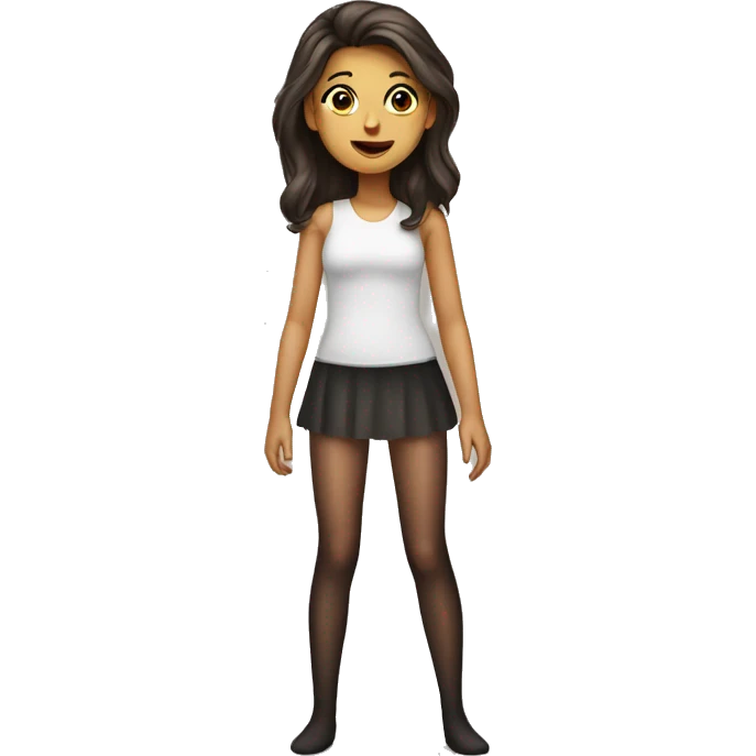 Girl in pantyhose emoji