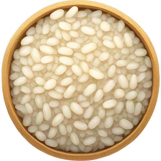three rice grains emoji