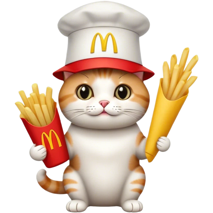 Cat with McDonald’s emoji