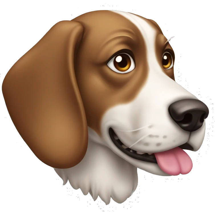 drooling dog emoji
