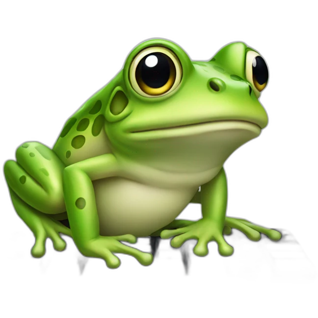 frog-with-pc-keyboard emoji