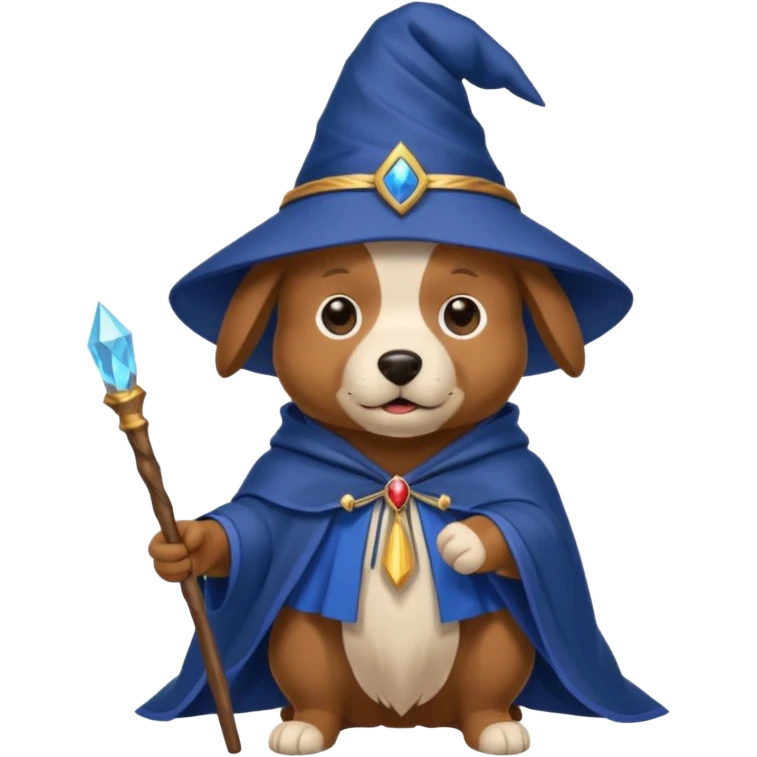 Dog wizard emoji