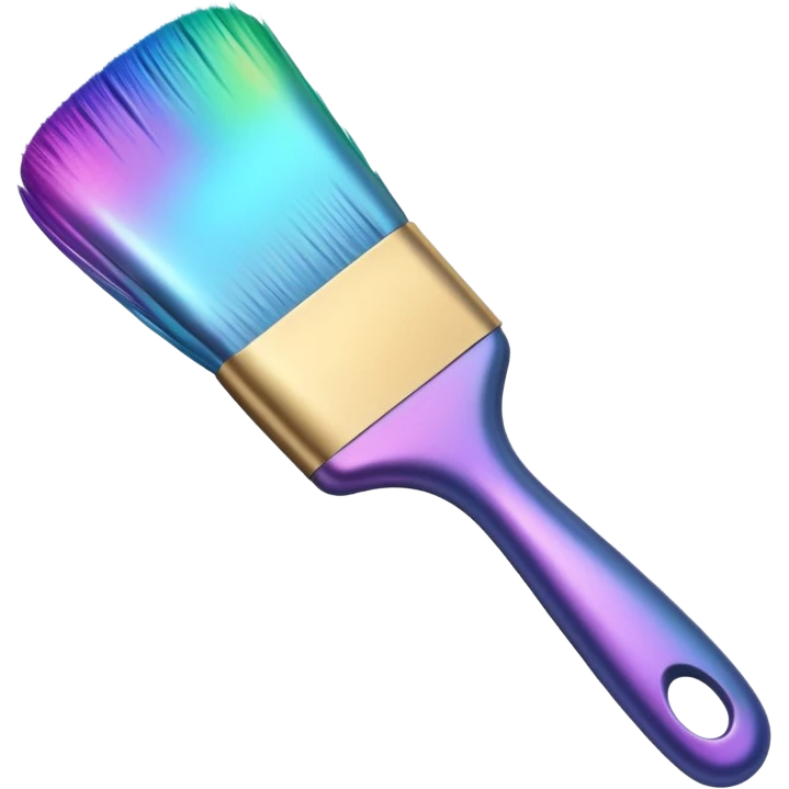 Iridescent brush emoji