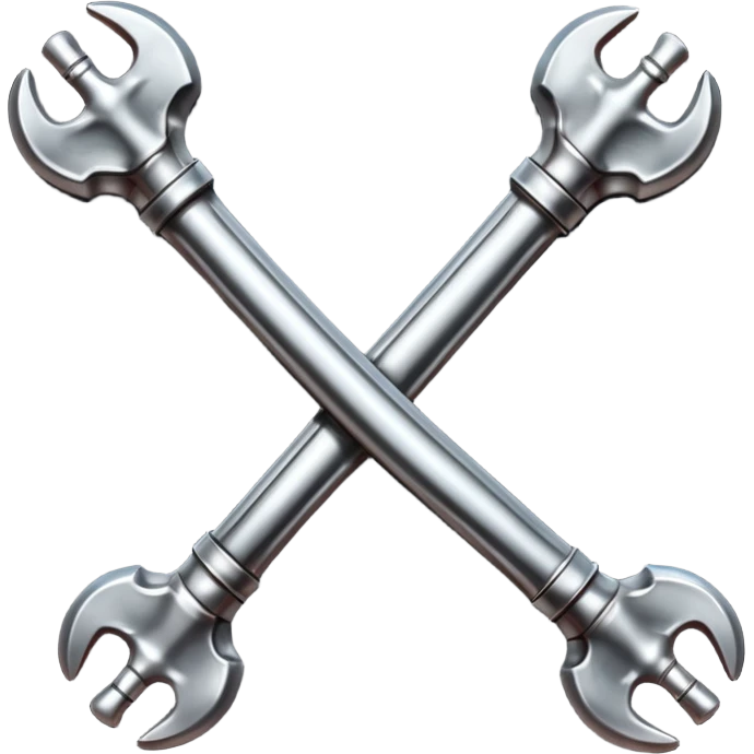 Emoji-style metallic bones with traces of blood, steel texture, dark dramatic tone, clean background emoji