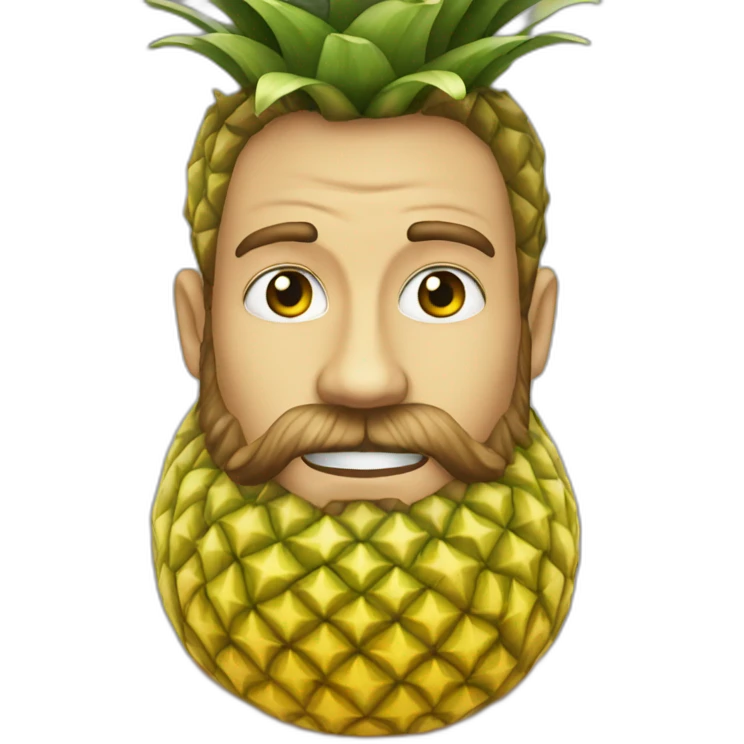 pinapple beard emoji
