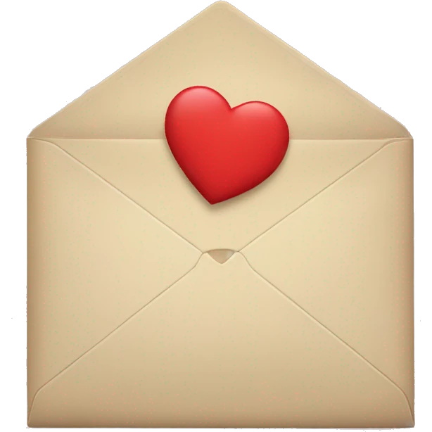 Envelope with heart as the closure emoji