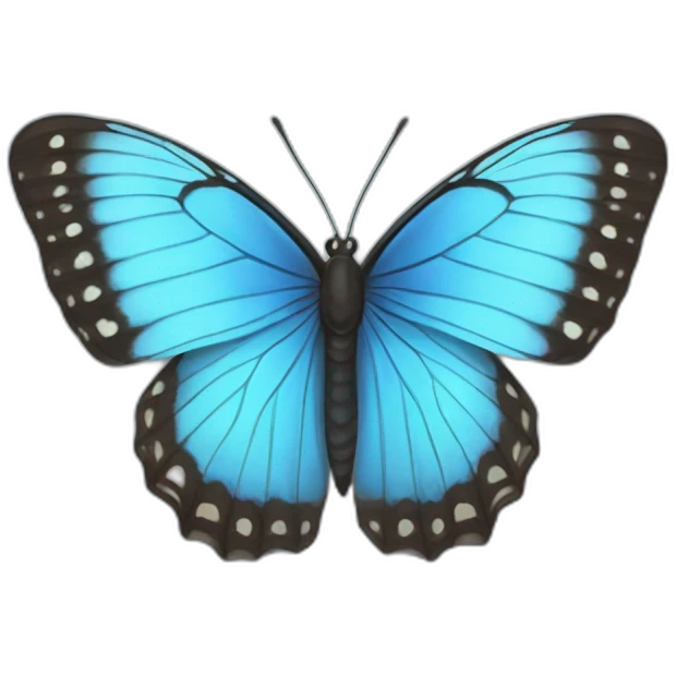 the most beautiful blue butterfly emoji