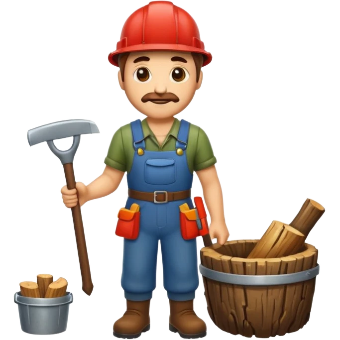 woodcutter emoji