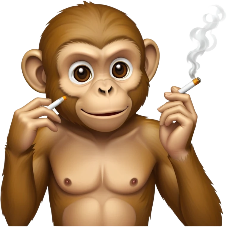 Monkey smoking cigarettes  emoji