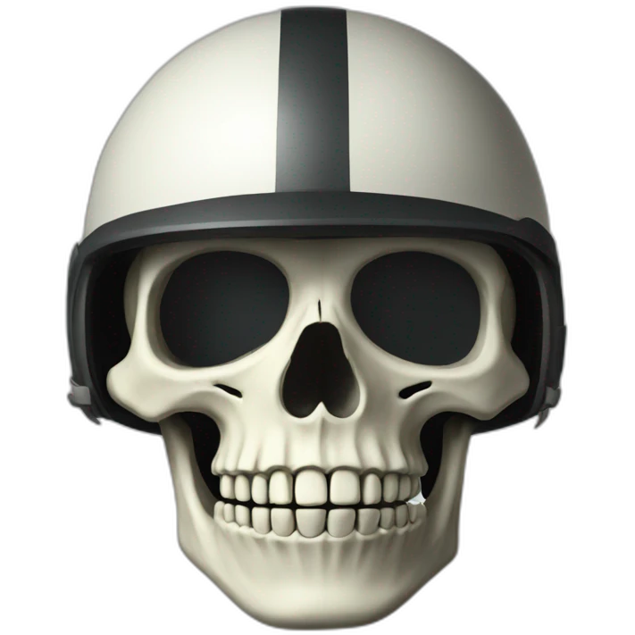 Skeleton with site helmet emoji