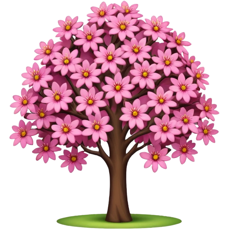 pink tree emoji