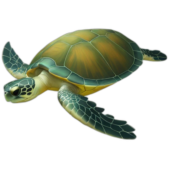 Tortue de mer volant emoji