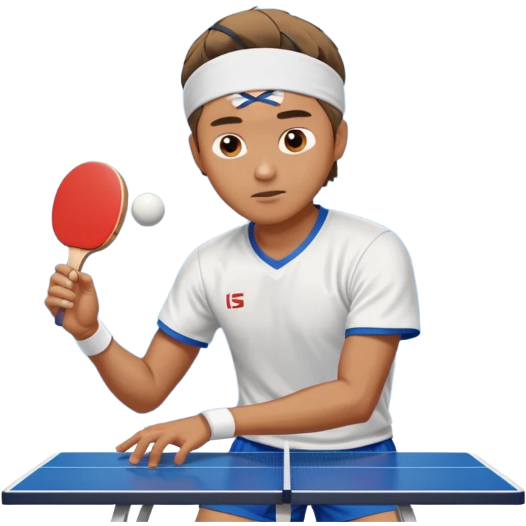 Guy playing ping pong emoji