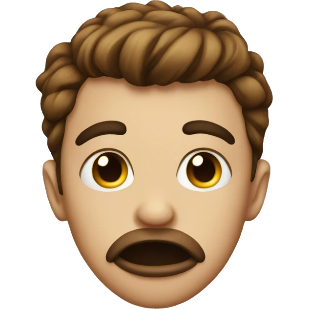 Mad kissing face emoji