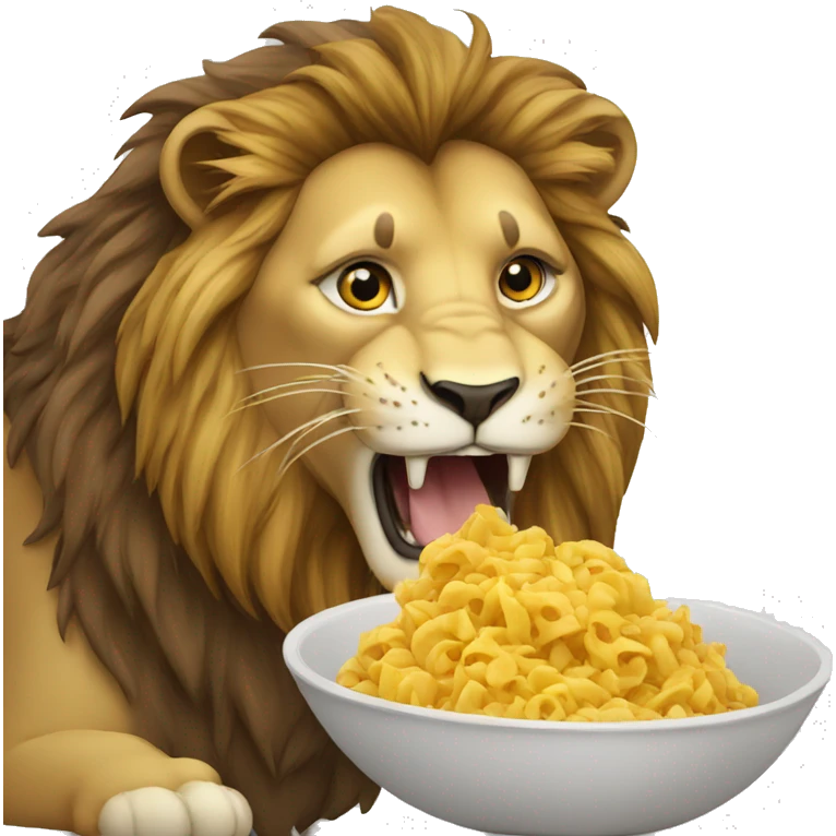 Lion eating emoji