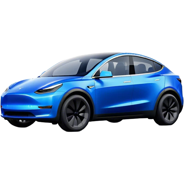 Tesla Model Y - Tesla (Model Year: 2022) (Iconic colour: Blue) emoji